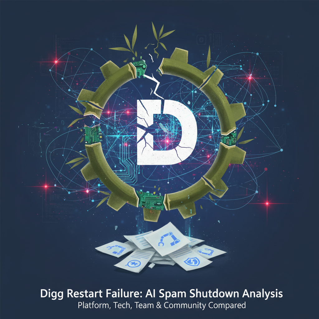 Digg重启两个月后因AI机器人垃圾邮件关闭，全面解析Digg重启与失败的多面向比较