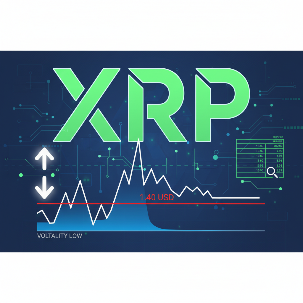 XRP波动性降至周期低点，关键支撑位1.40美元成焦点